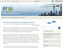 Tablet Screenshot of projectleadershipguru.com